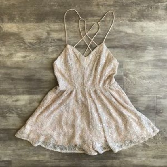 Urban Outfitters Dresses & Skirts - FINAL DROP!! NWT UO Shimmery Lace Romper